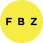FBZ logo in yellow on a black background